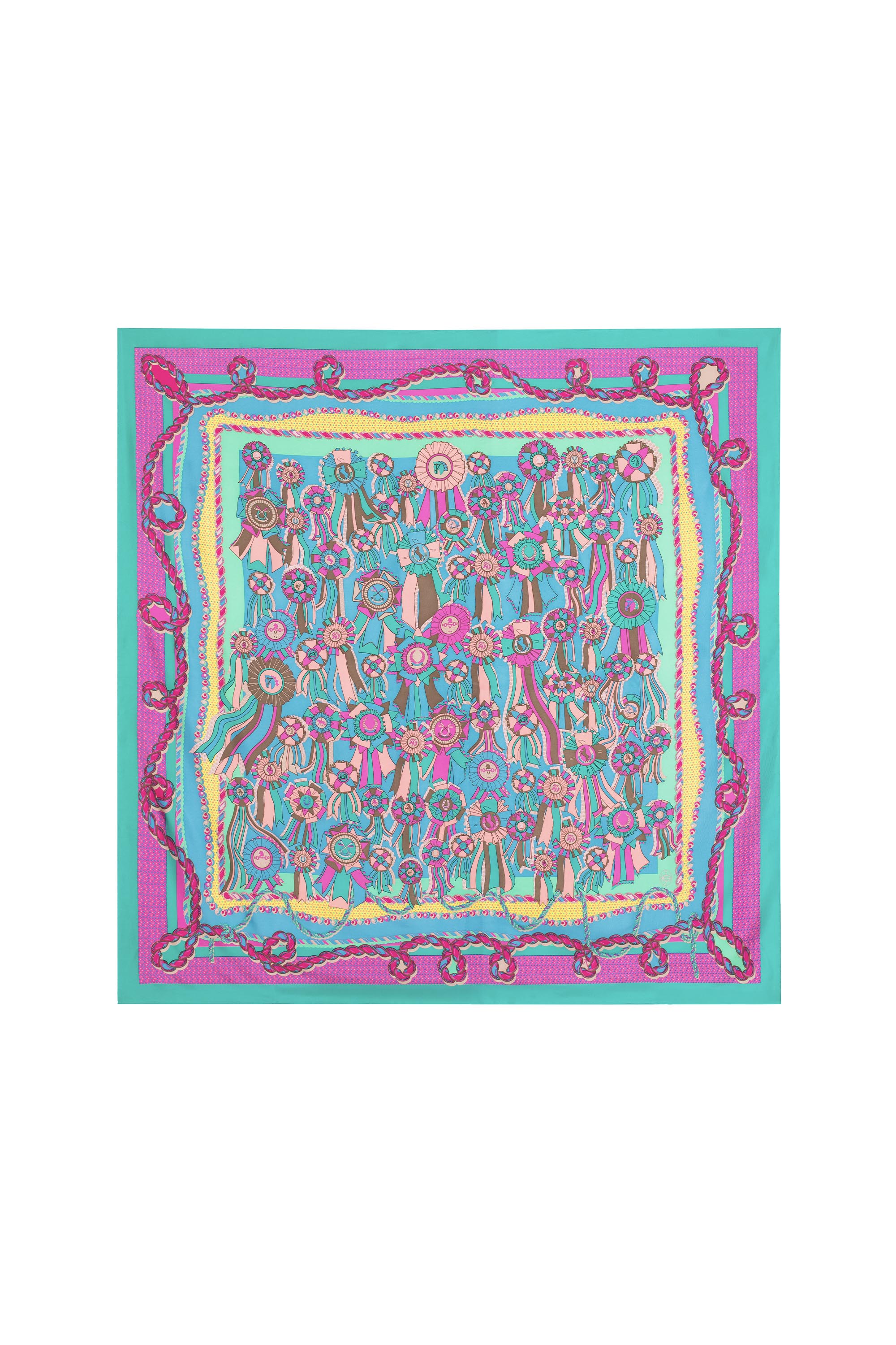 Silk Scarf - Rosette